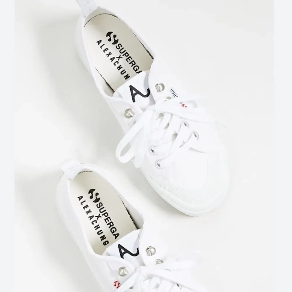 Superga X Alexa Chung 2294 Cothook Lace Up White Sneakers in Size US 4.5